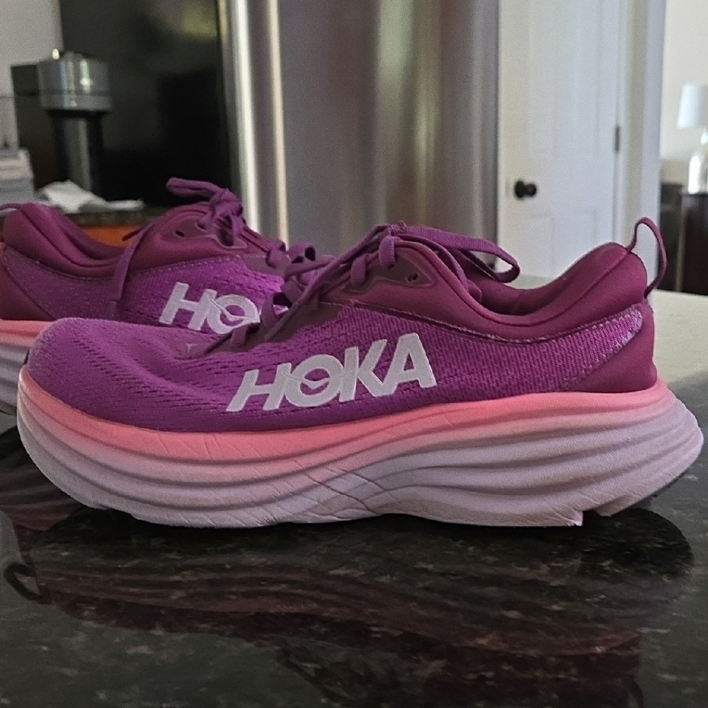 Hoka Vibrant Purple Athletic Shoes